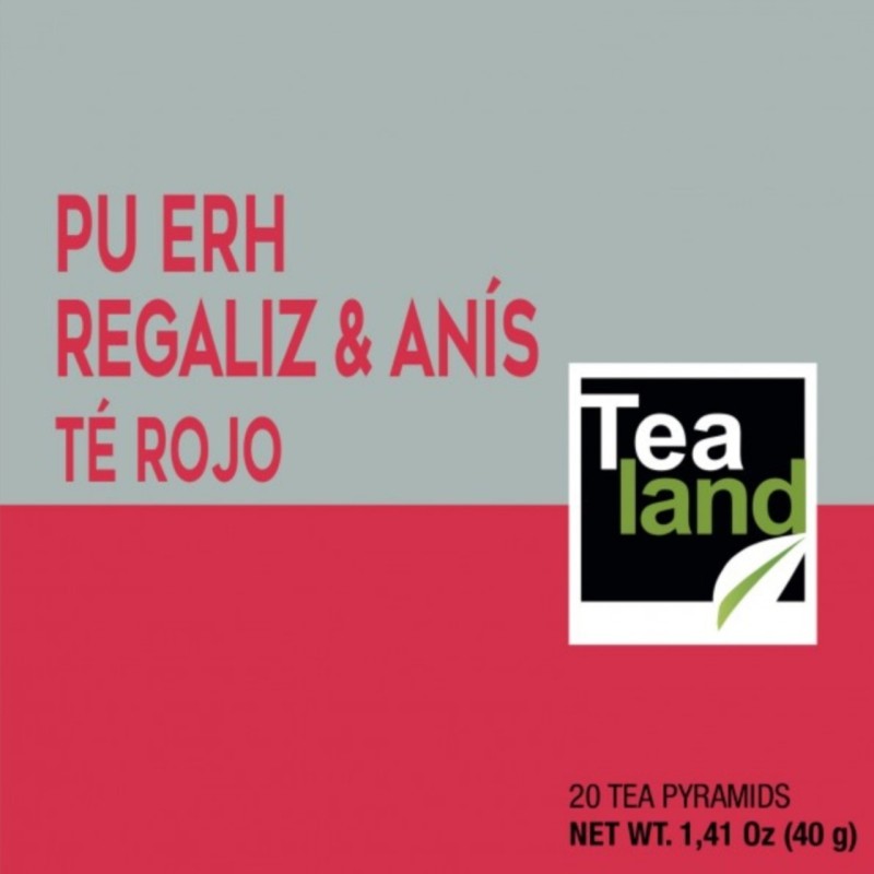 Pirámides té rojo pu erh regaliz y anís Pirámides té rojo pu erh regaliz y anís